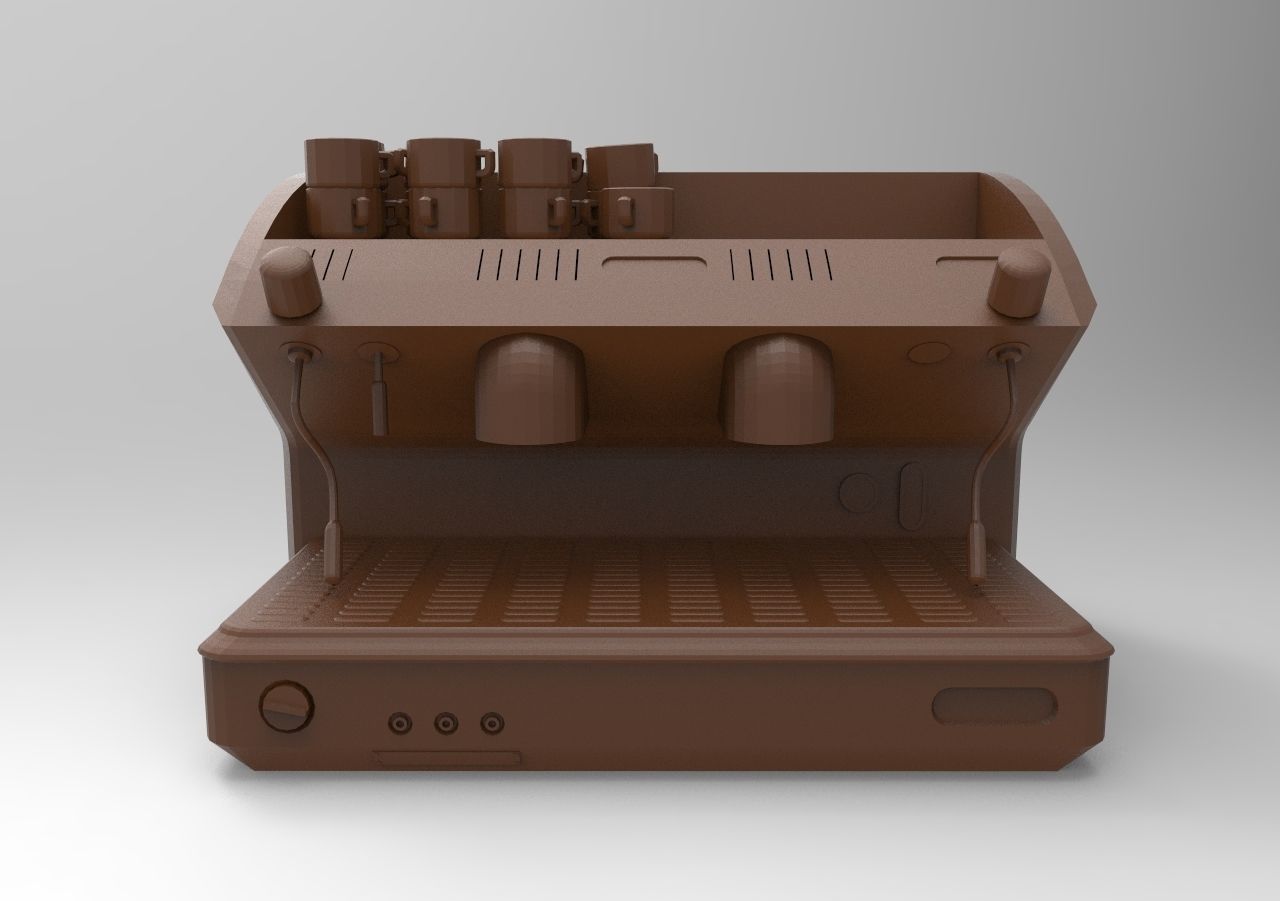 coffee machine 3D print model_1