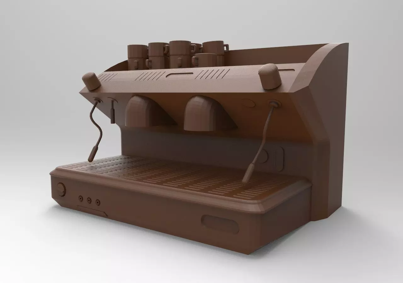 coffee machine 3D print model_0