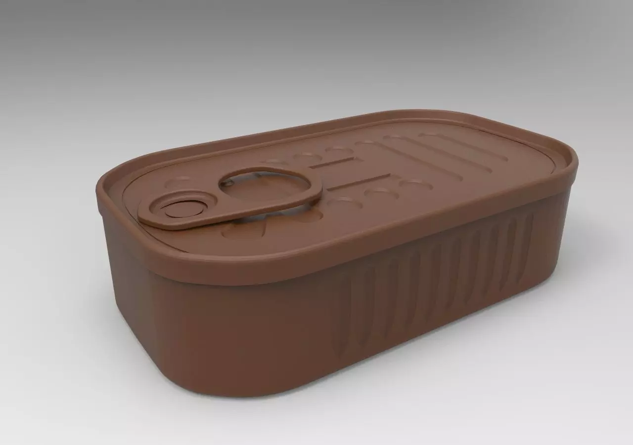 canned food 3D print model_0