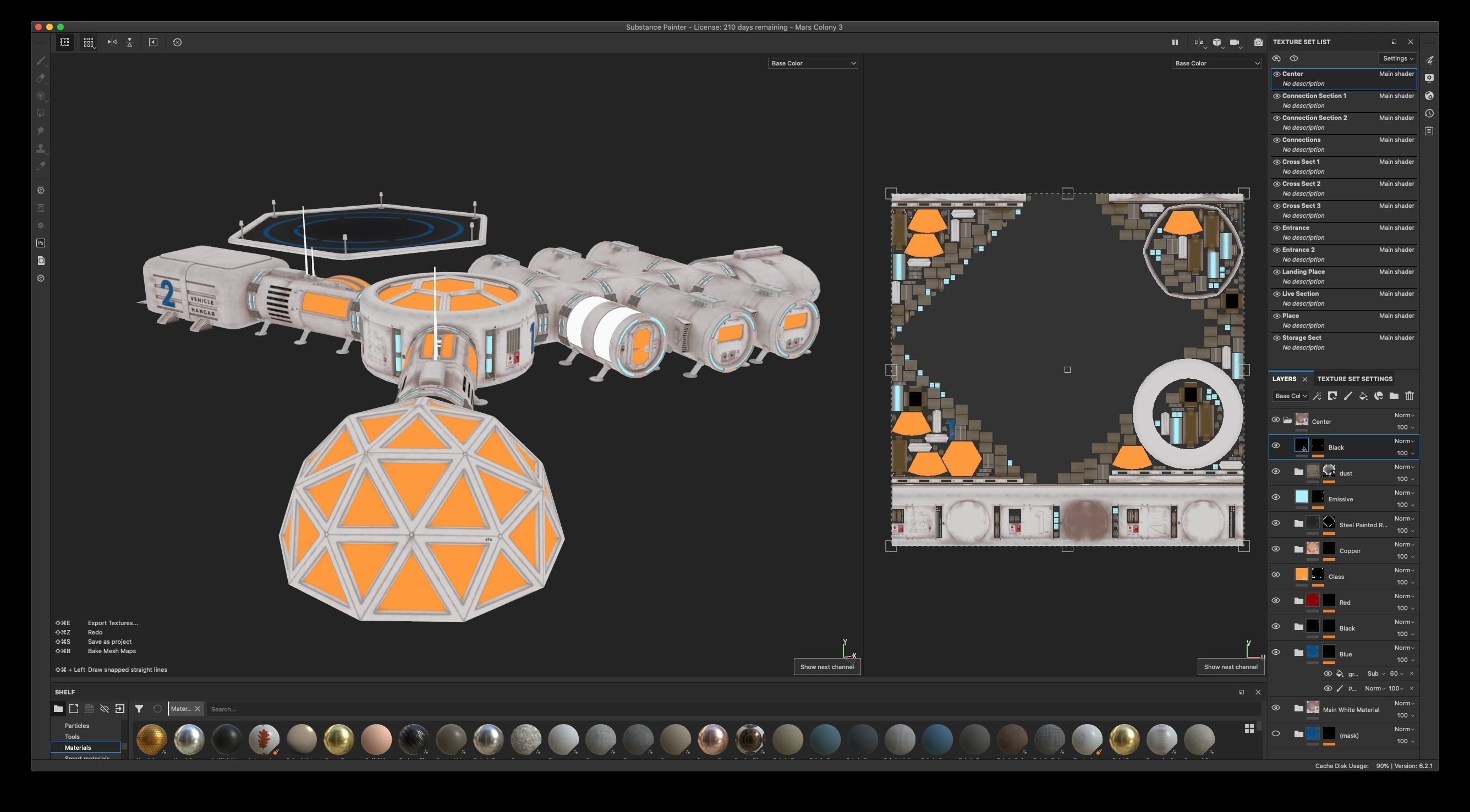 Space Mars Colony Scene 8K Textures and UnrealEngine Scene Low-poly 3D model_39