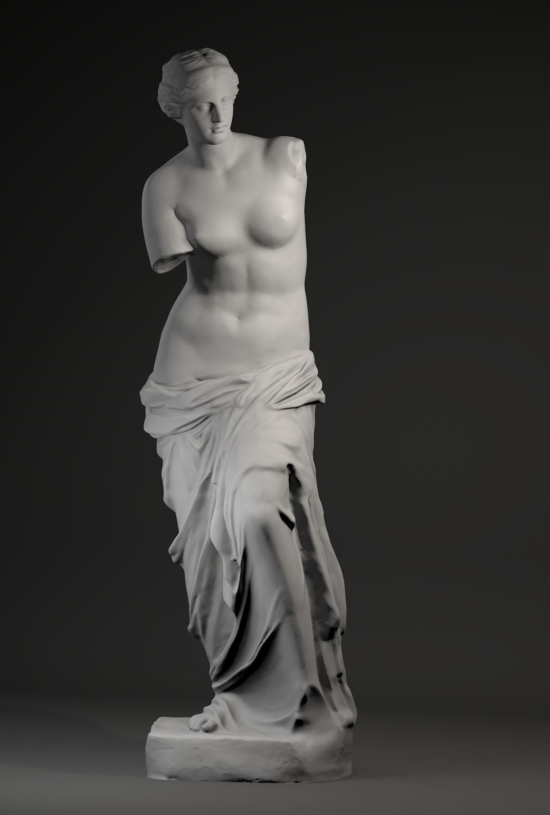 Venus de Milo - Aphrodite - ancient Greek statue 3D model_1