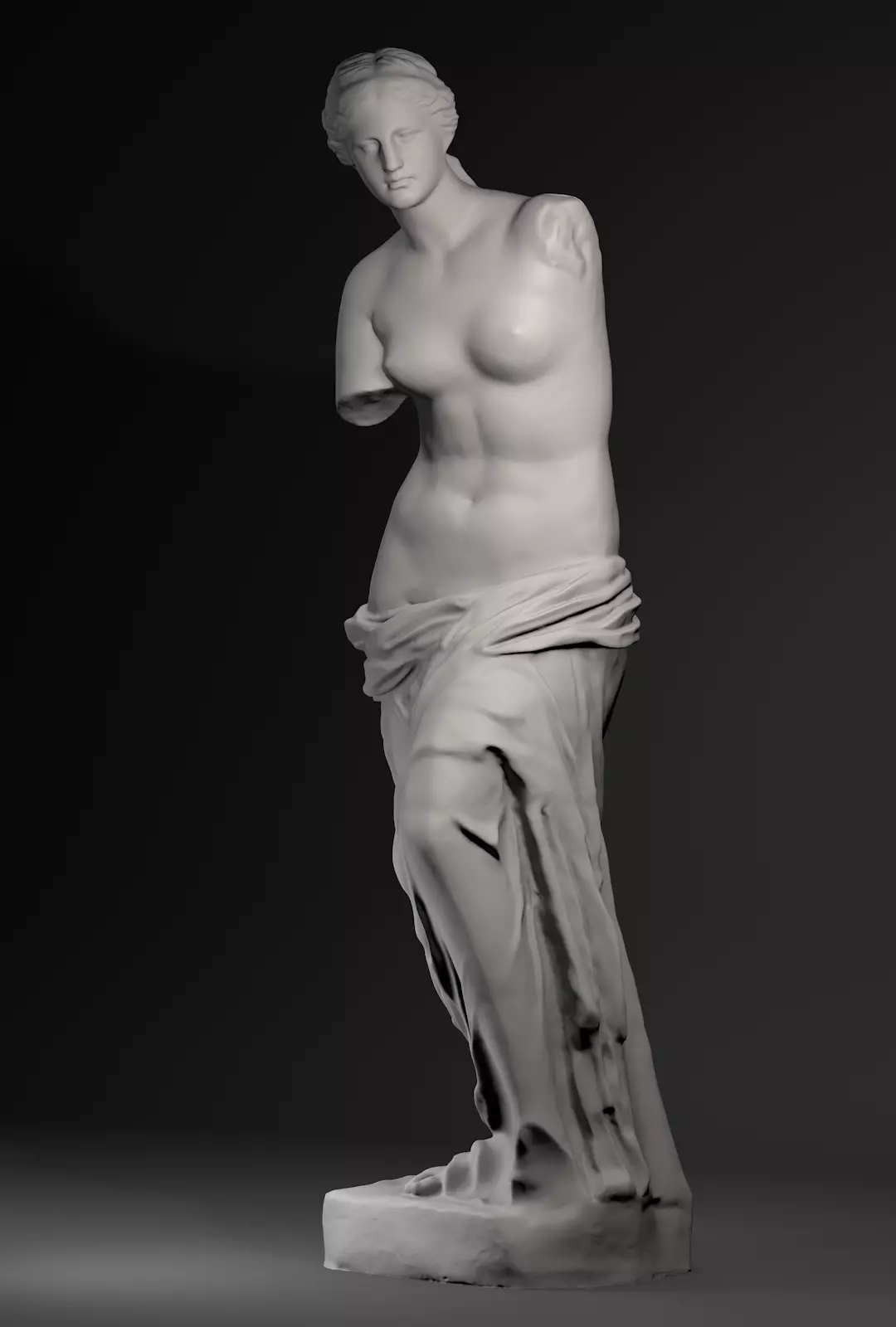 Venus de Milo - Aphrodite - ancient Greek statue 3D model_0
