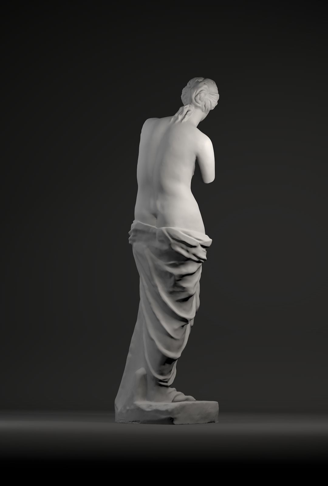 Venus de Milo - Aphrodite - ancient Greek statue 3D model_2