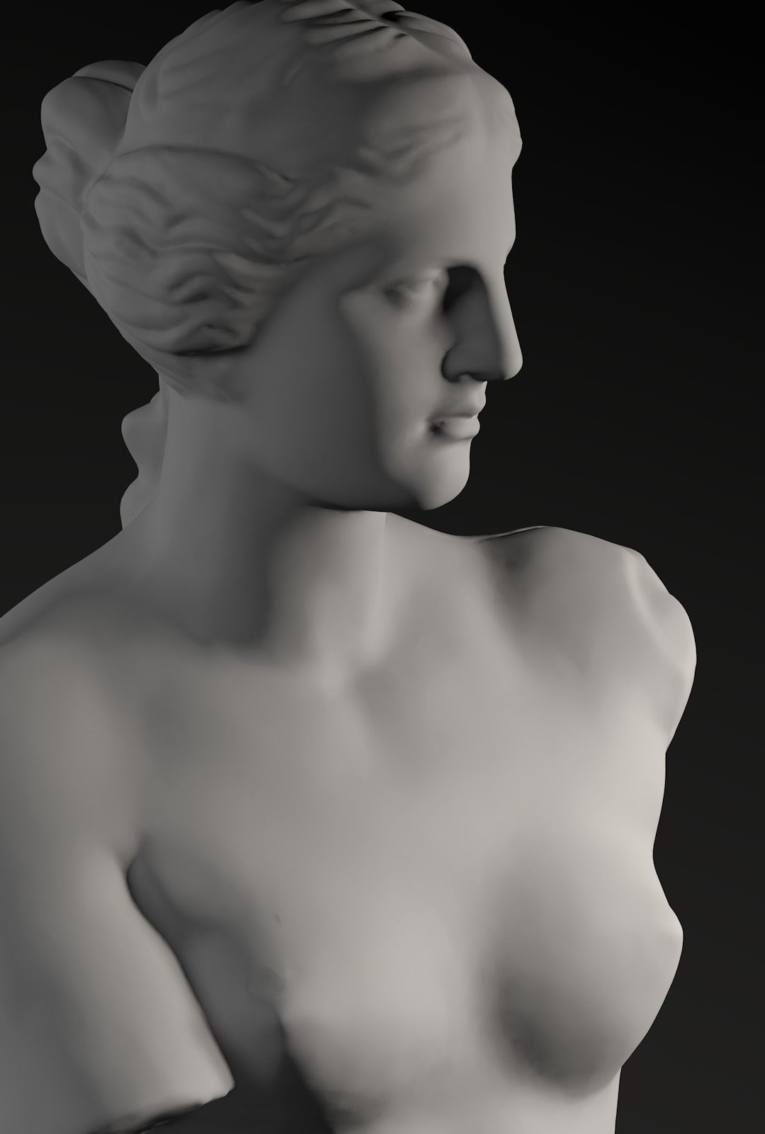 Venus de Milo - Aphrodite - ancient Greek statue 3D model_5