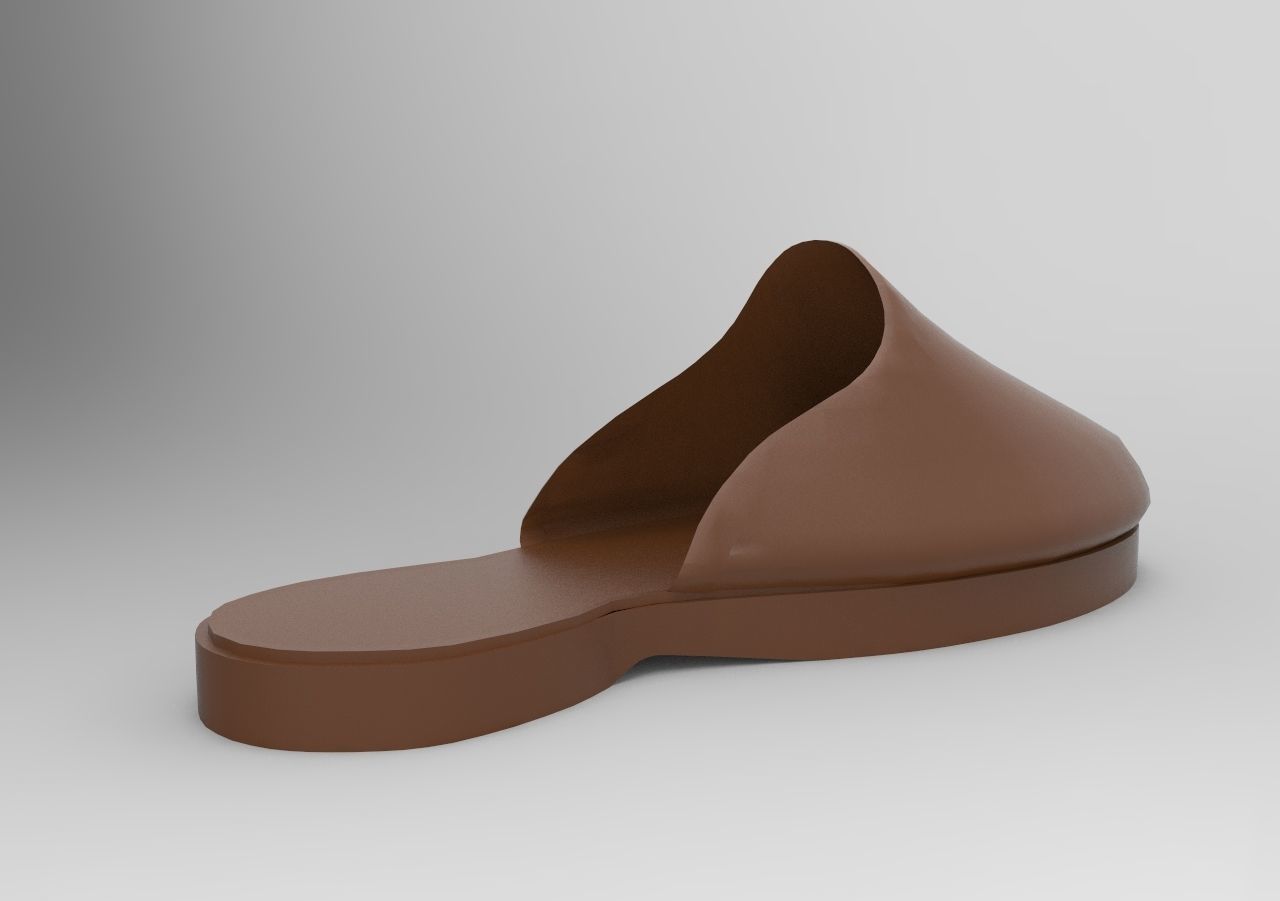 Mens Slipper 3D print model_3