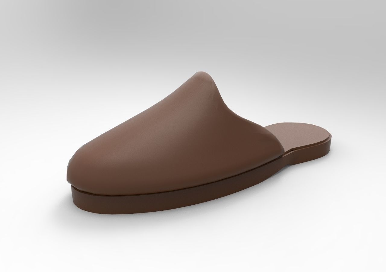 Mens Slipper 3D print model_0
