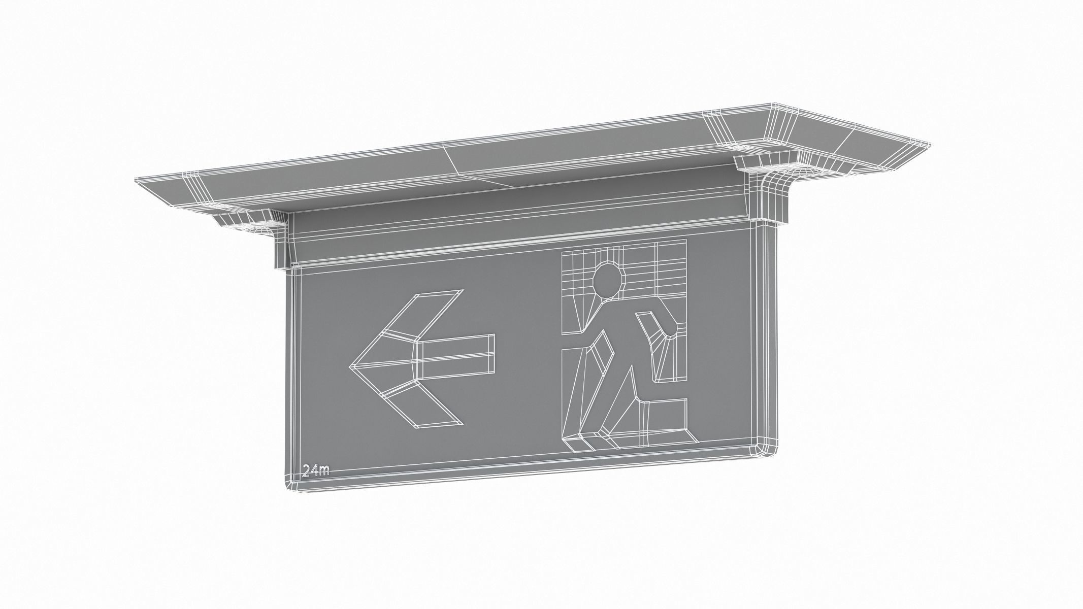 Exit Sign 3D model_7