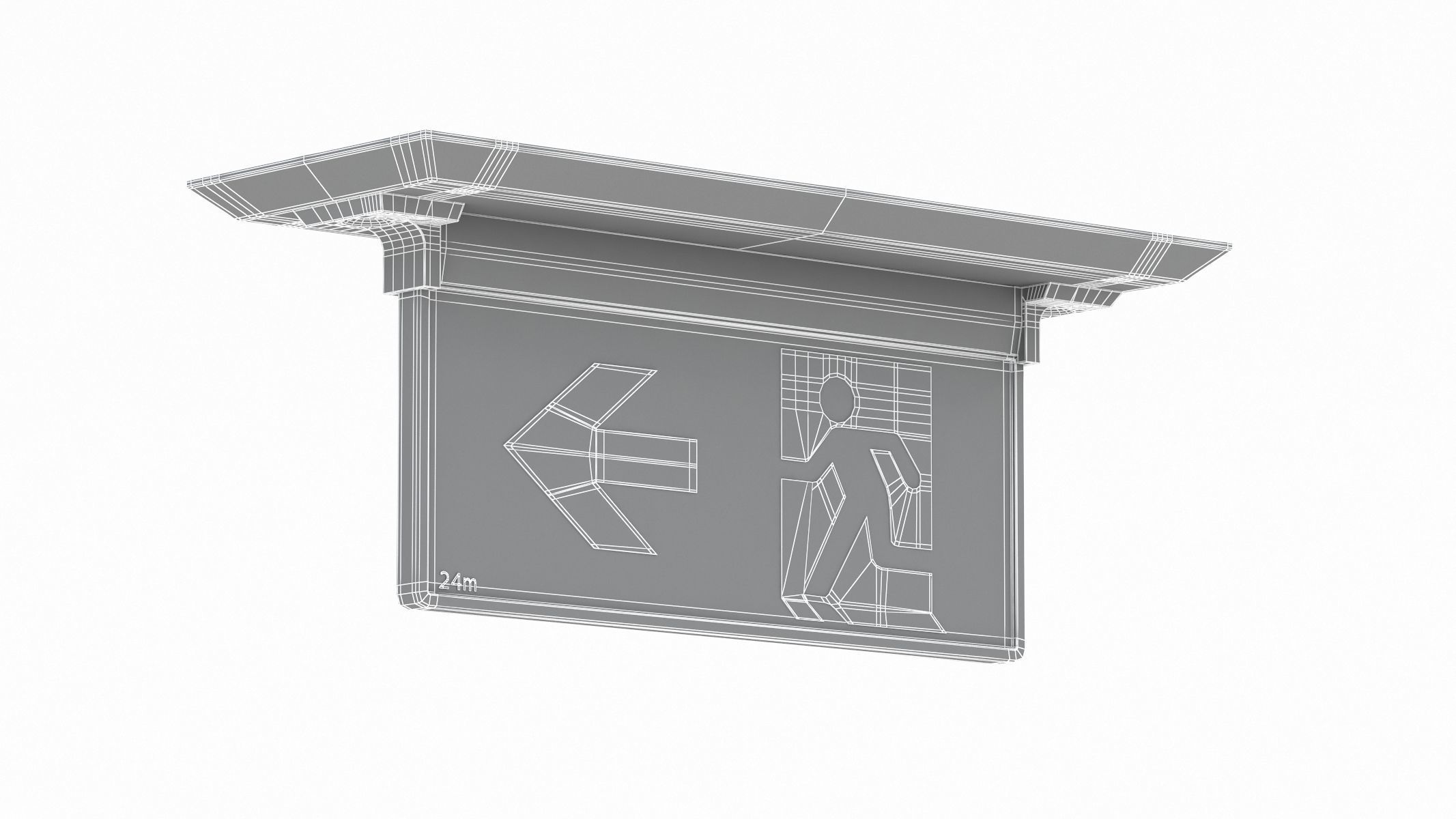 Exit Sign 3D model_8
