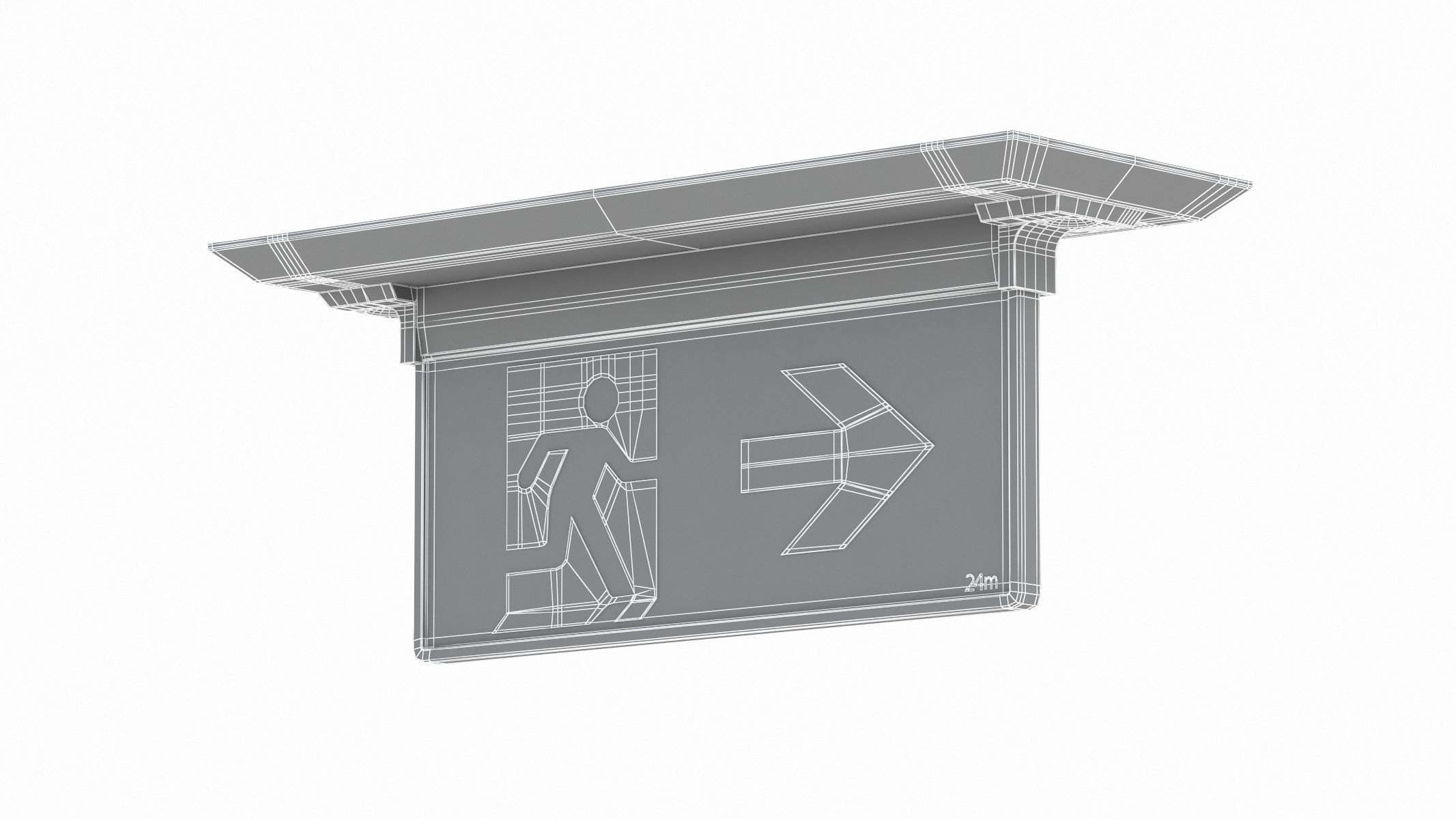 Exit Sign 3D model_9