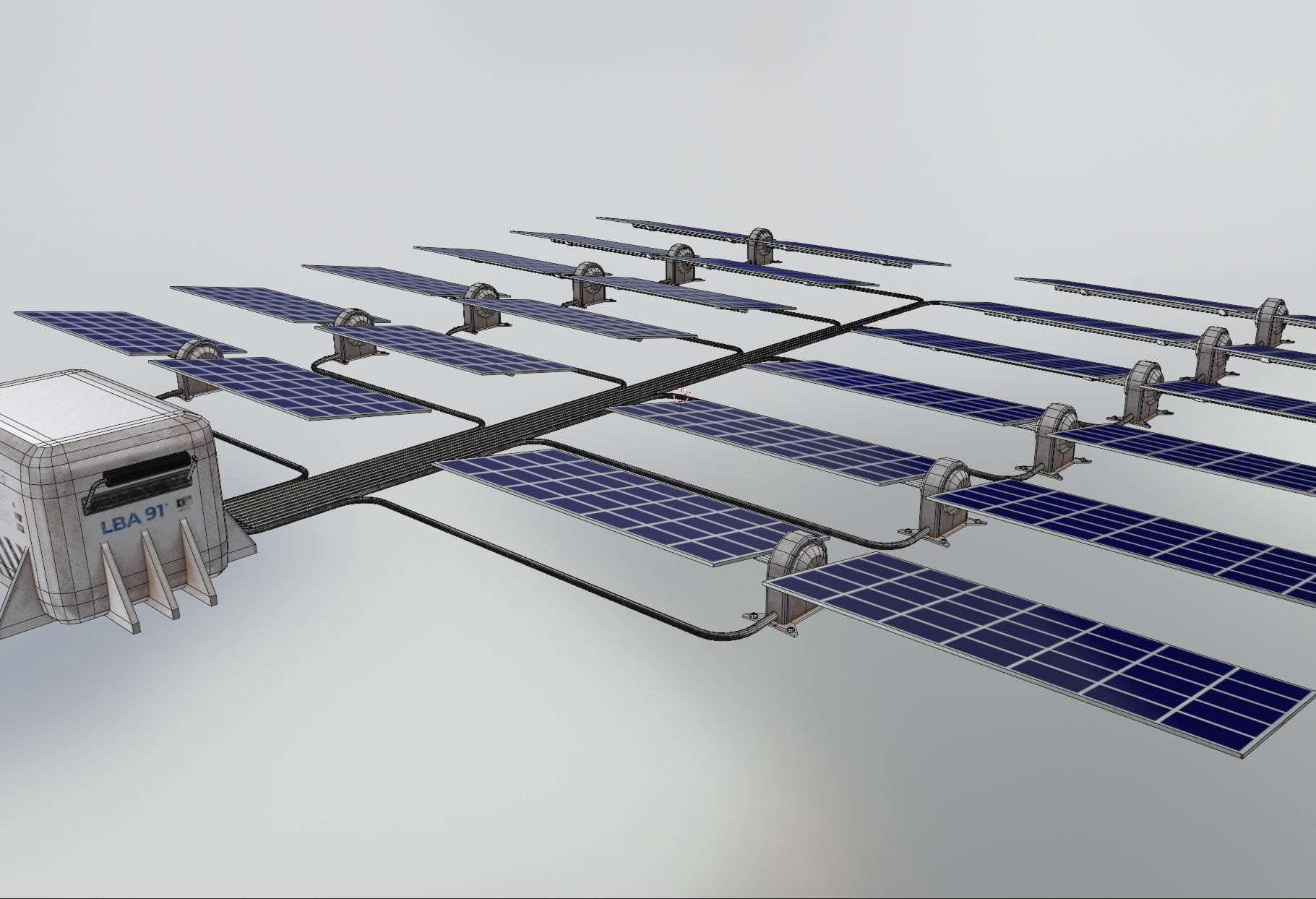 3D model Space Mars Solar Panels Prop 8K Textures VR / AR / low-poly ...