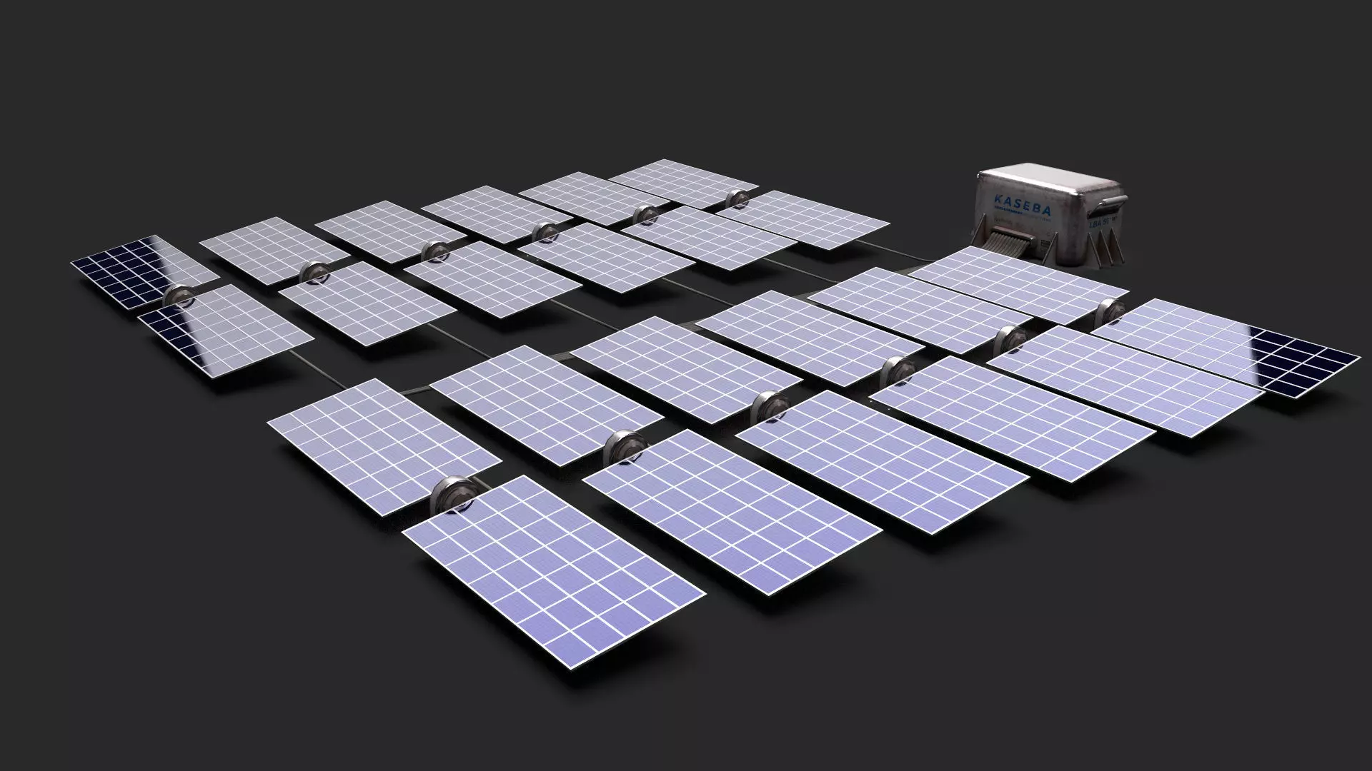 Space Mars Solar Panels Prop 8K Textures Low-poly 3D model