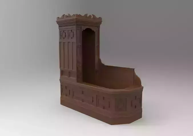 vintage bathroom 3D print model