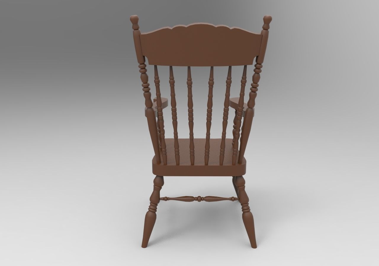 Chair 019 3D print model_4