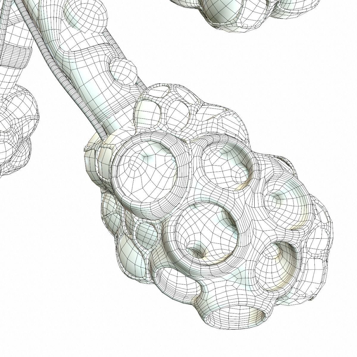 Realistic Human Bronchi Alveoli Anatomy 3D model_14