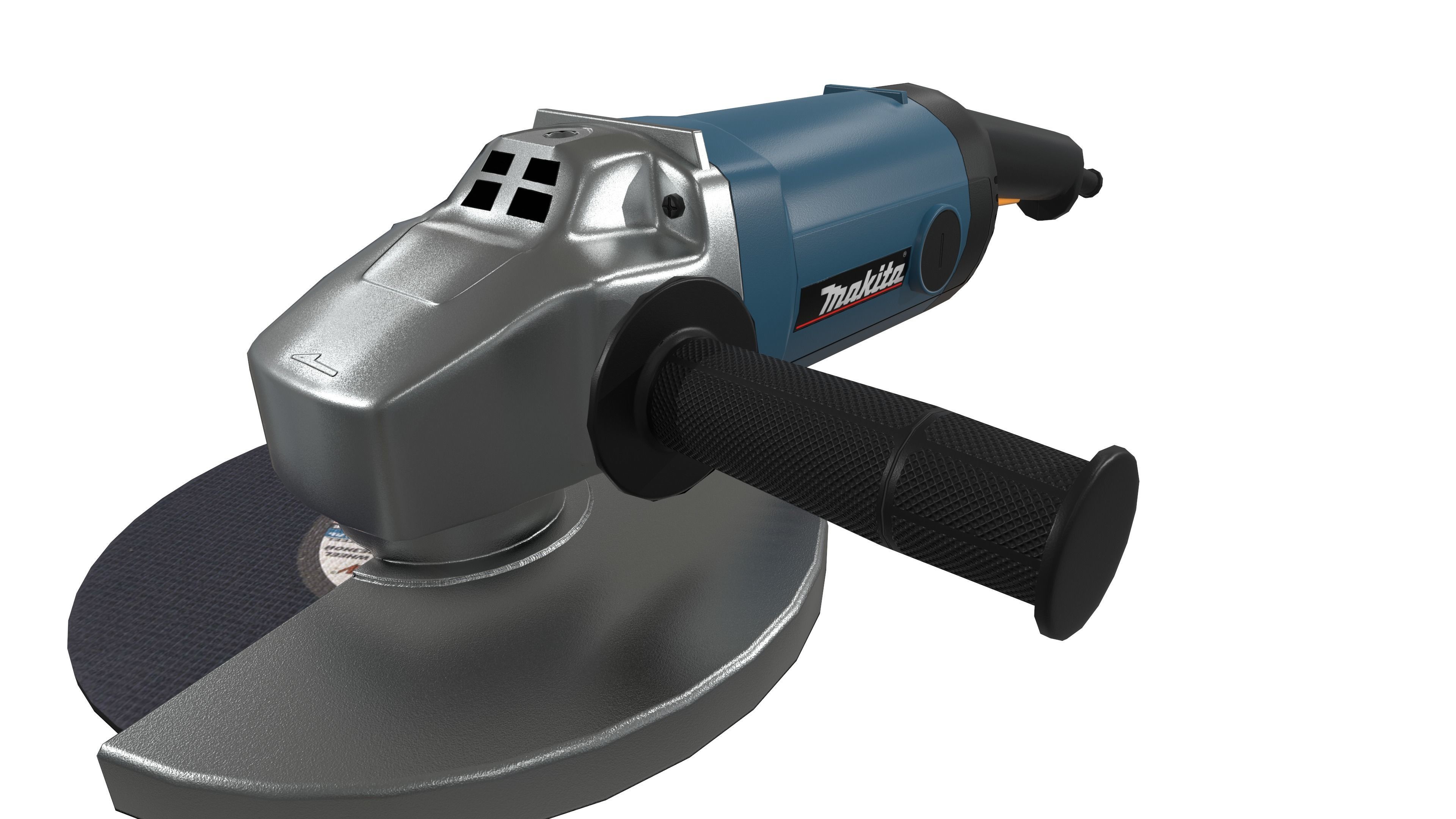 Angle Grinder  Makita Clean Low-poly 3D model_10