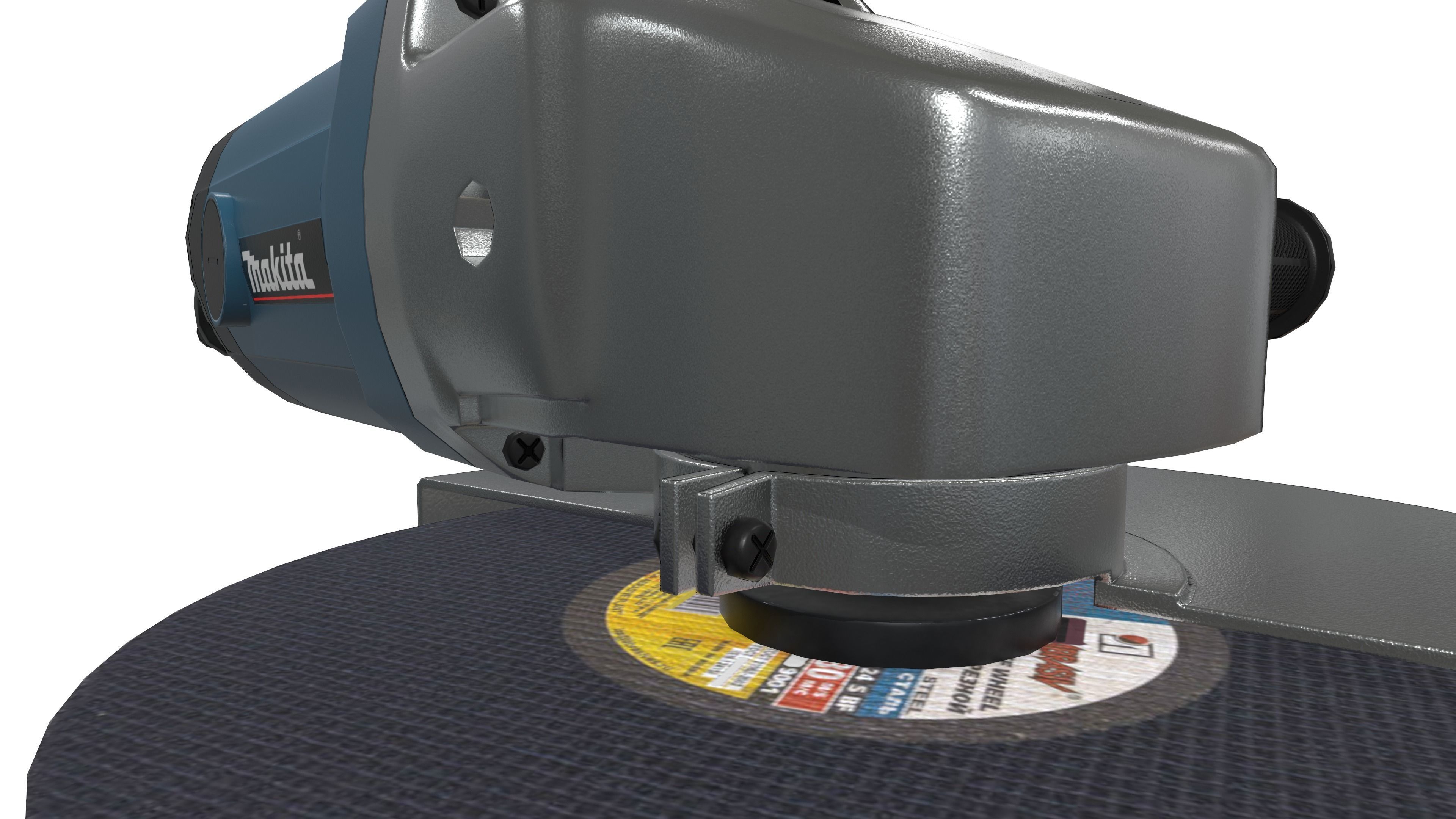 Angle Grinder  Makita Clean Low-poly 3D model_11