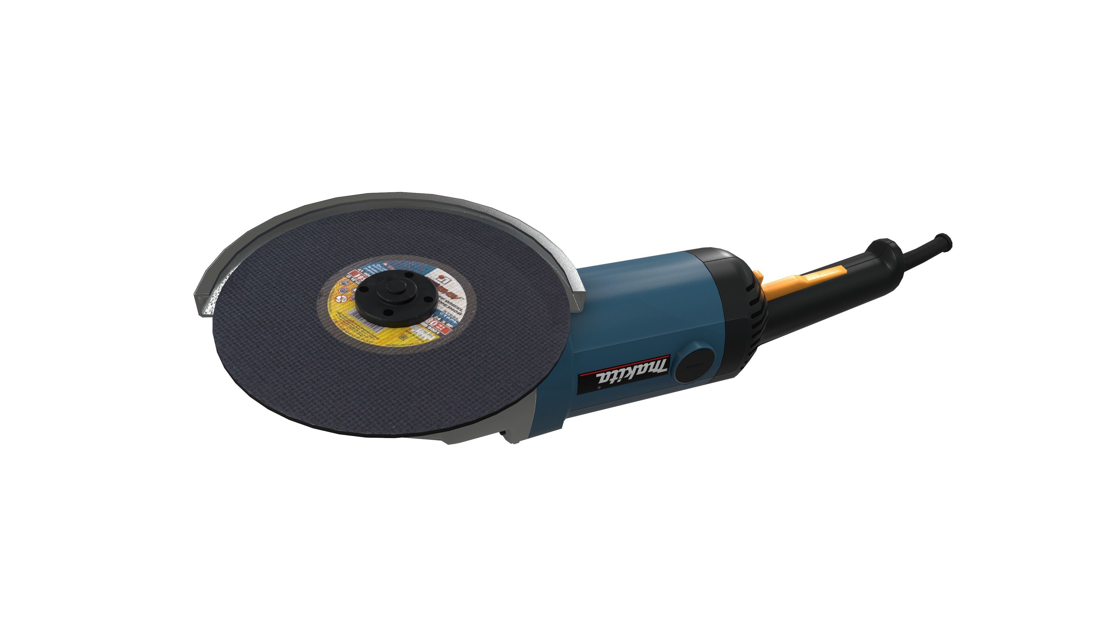 Angle Grinder  Makita Clean Low-poly 3D model_2