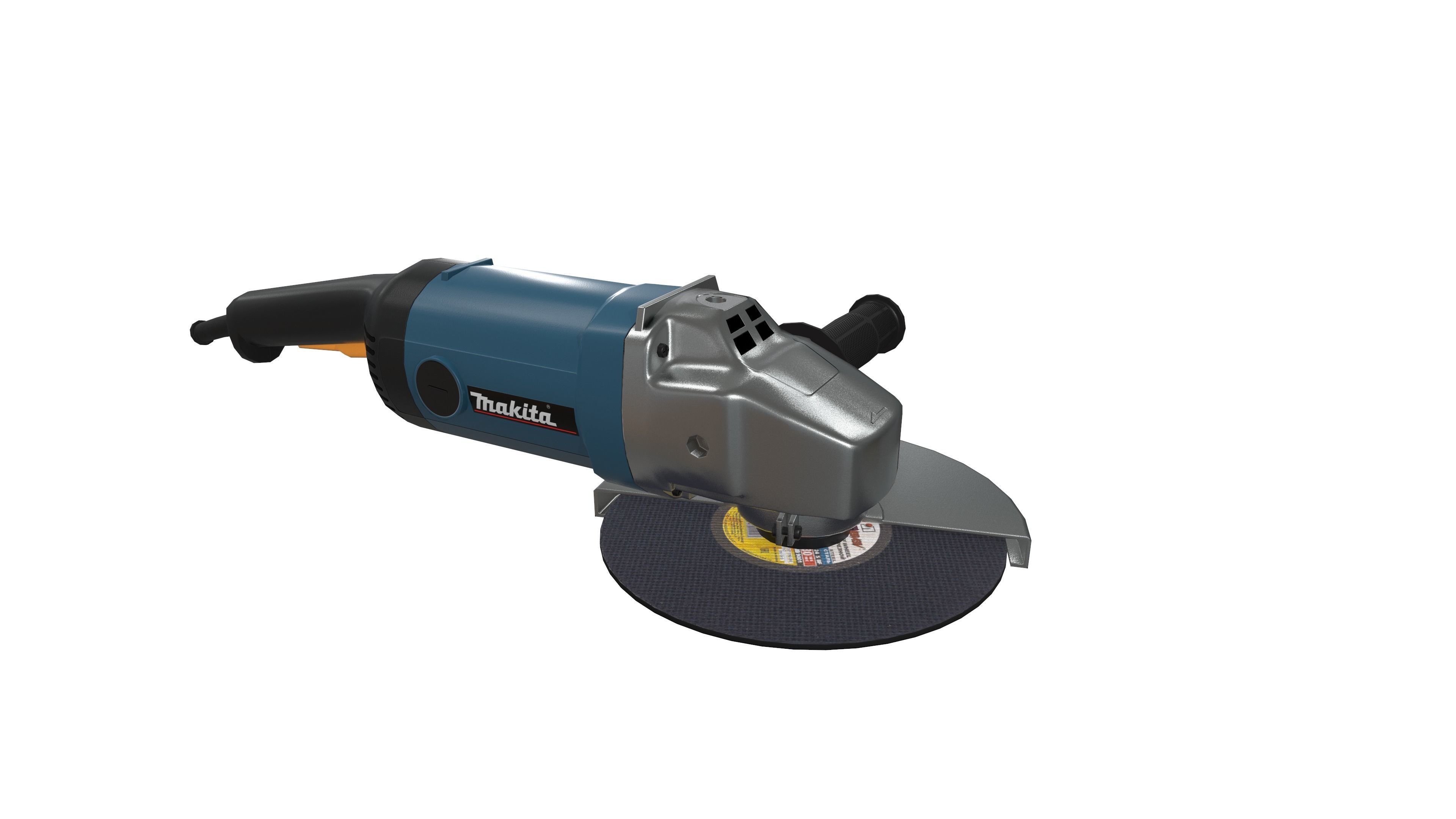Angle Grinder  Makita Clean Low-poly 3D model_1
