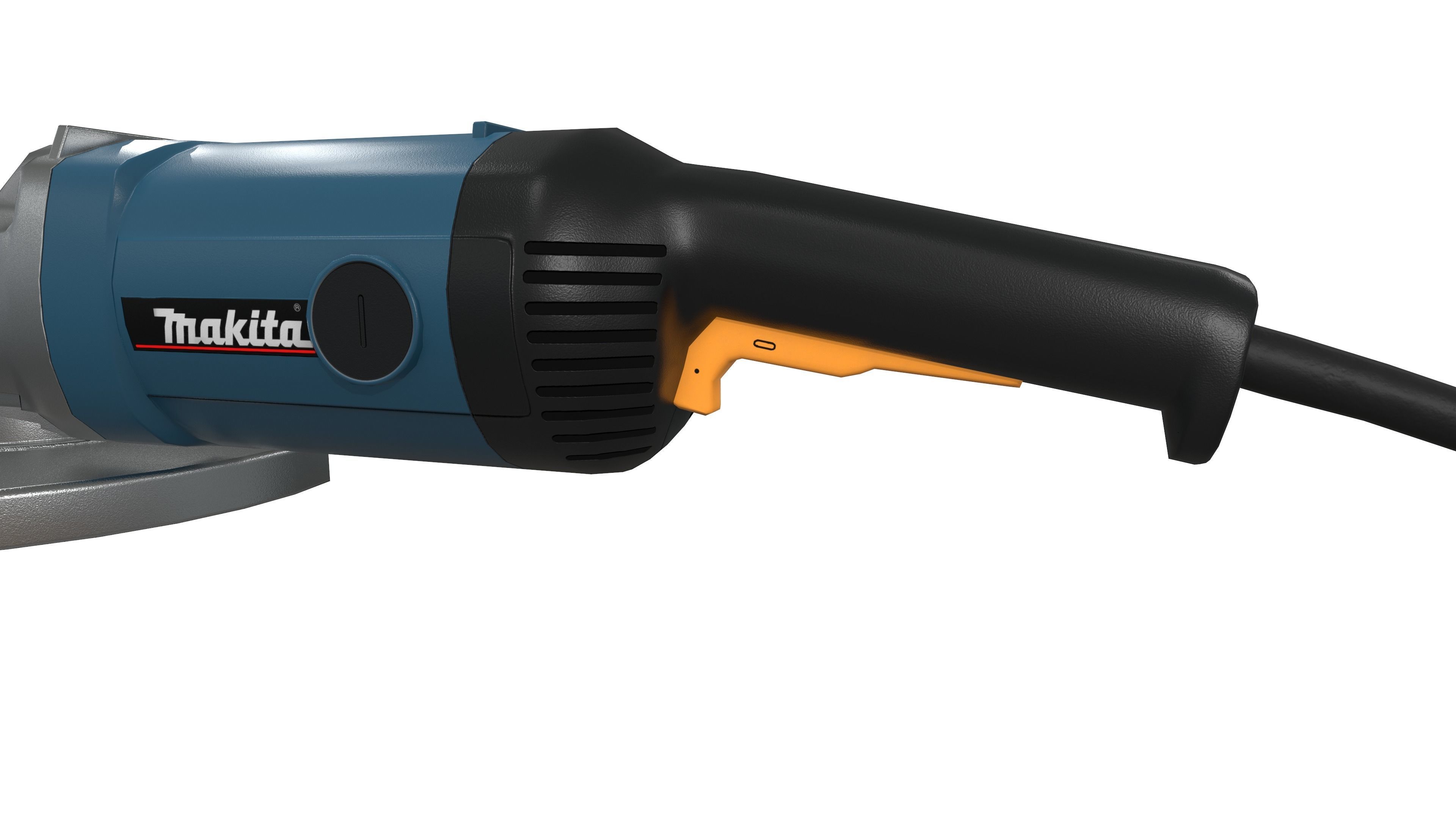 Angle Grinder  Makita Clean Low-poly 3D model_8