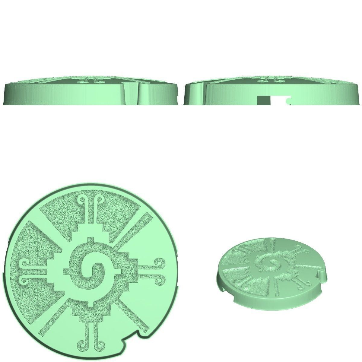 Gift Box Wooden with 5 different covers 3D model_7