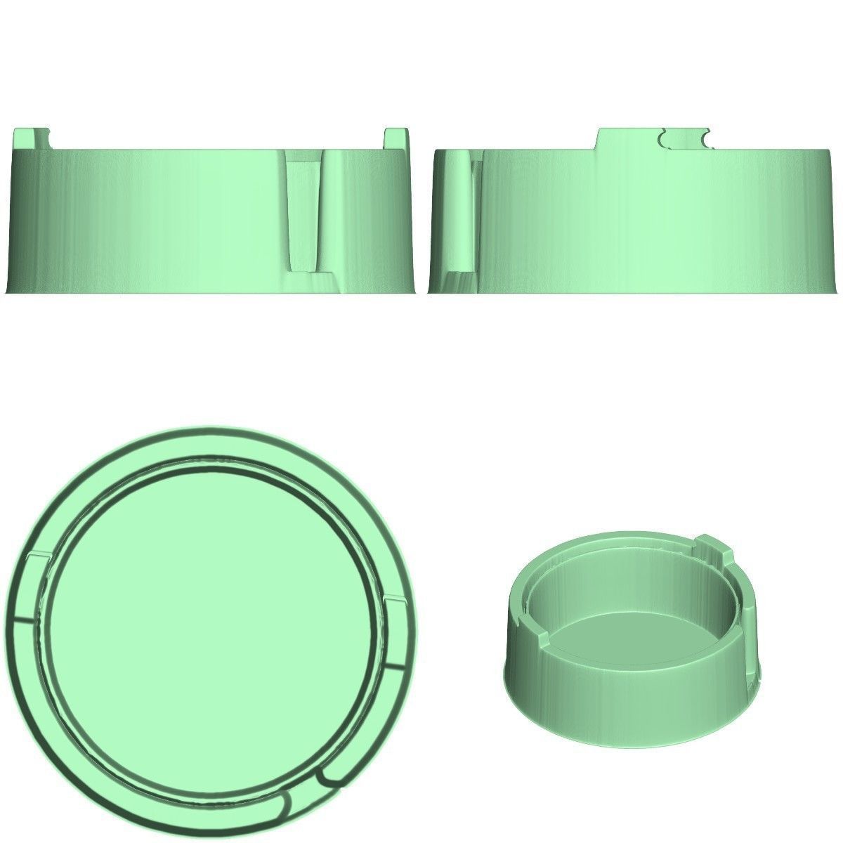 Gift Box Wooden with 5 different covers 3D model_2