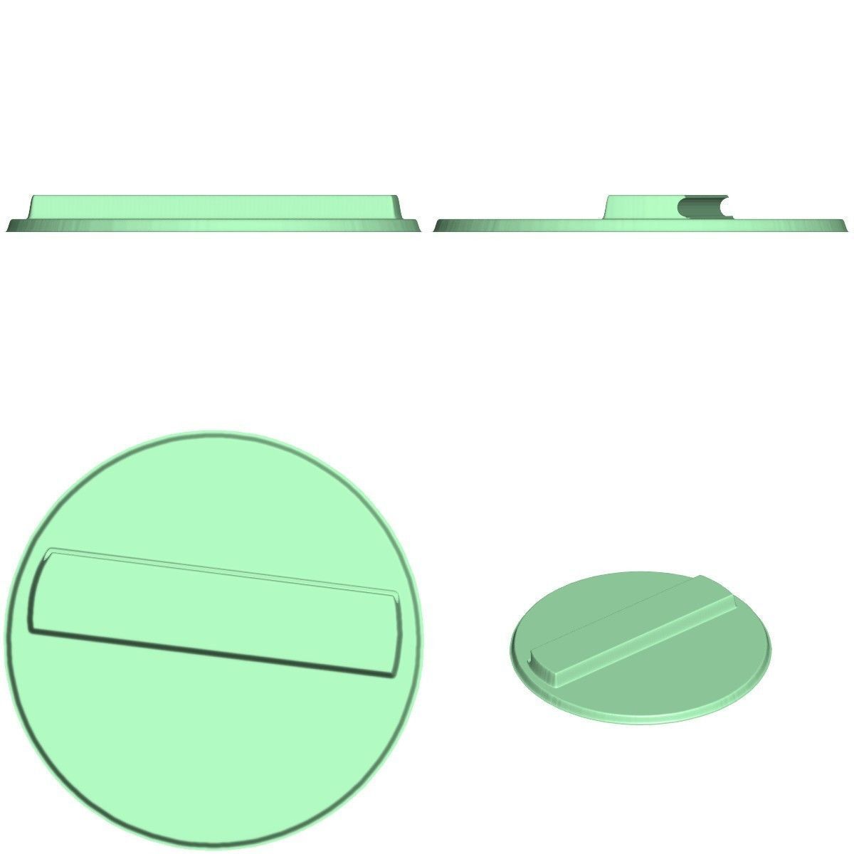 Gift Box Wooden with 5 different covers 3D model_3