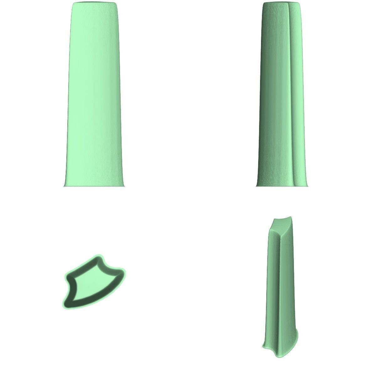 Gift Box Wooden with 5 different covers 3D model_4