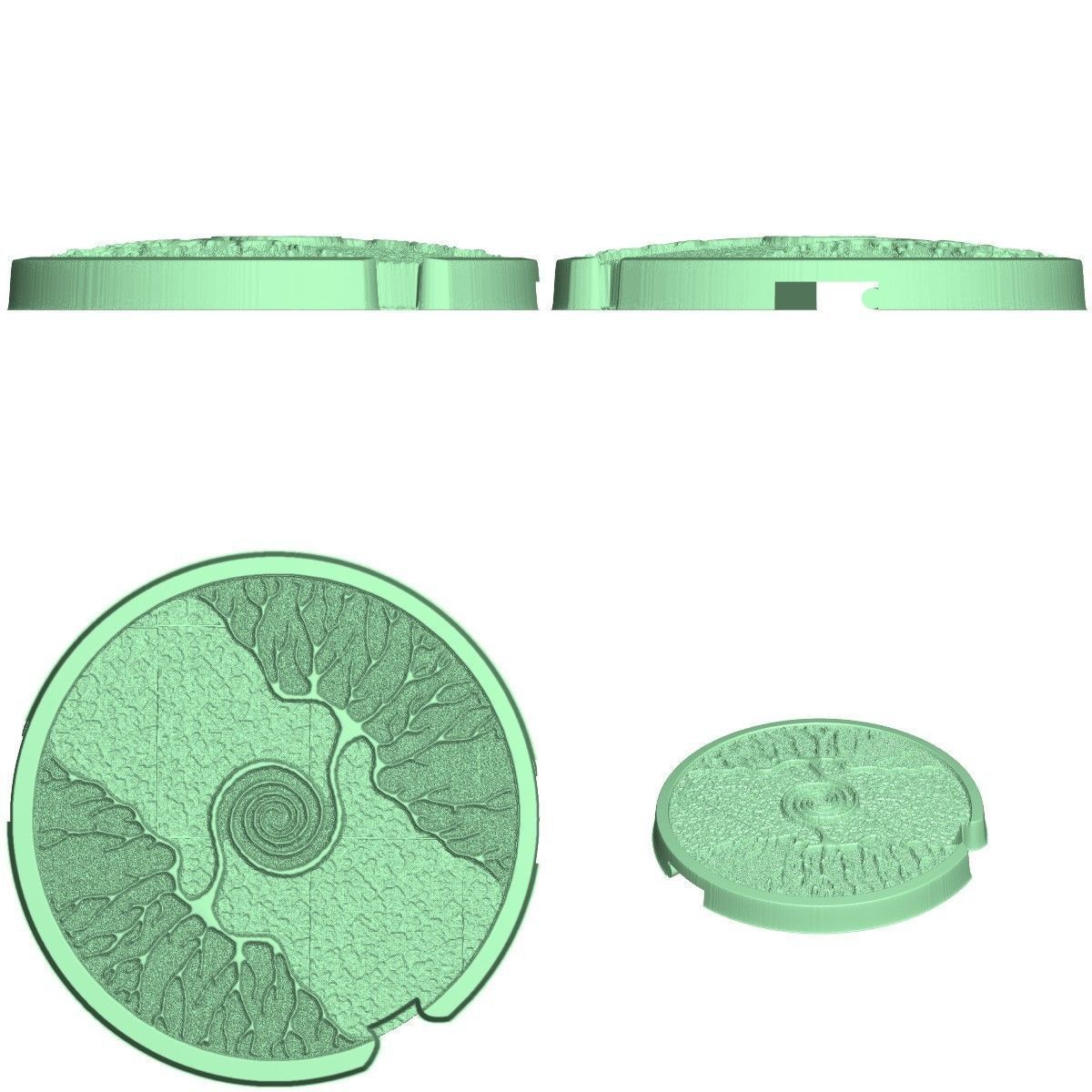 Gift Box Wooden with 5 different covers 3D model_6