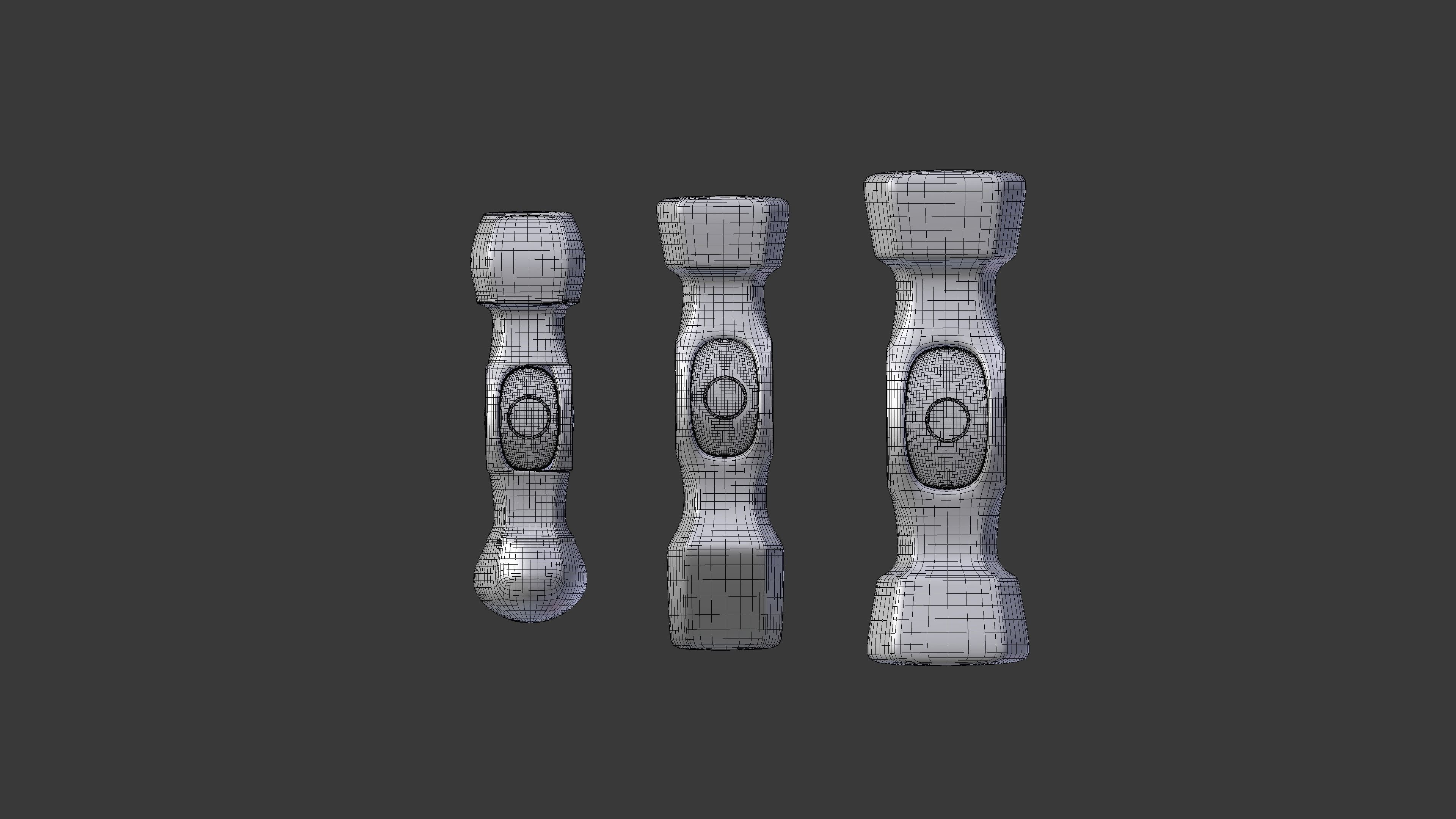Forging hammer pack Low-poly 3D model_16