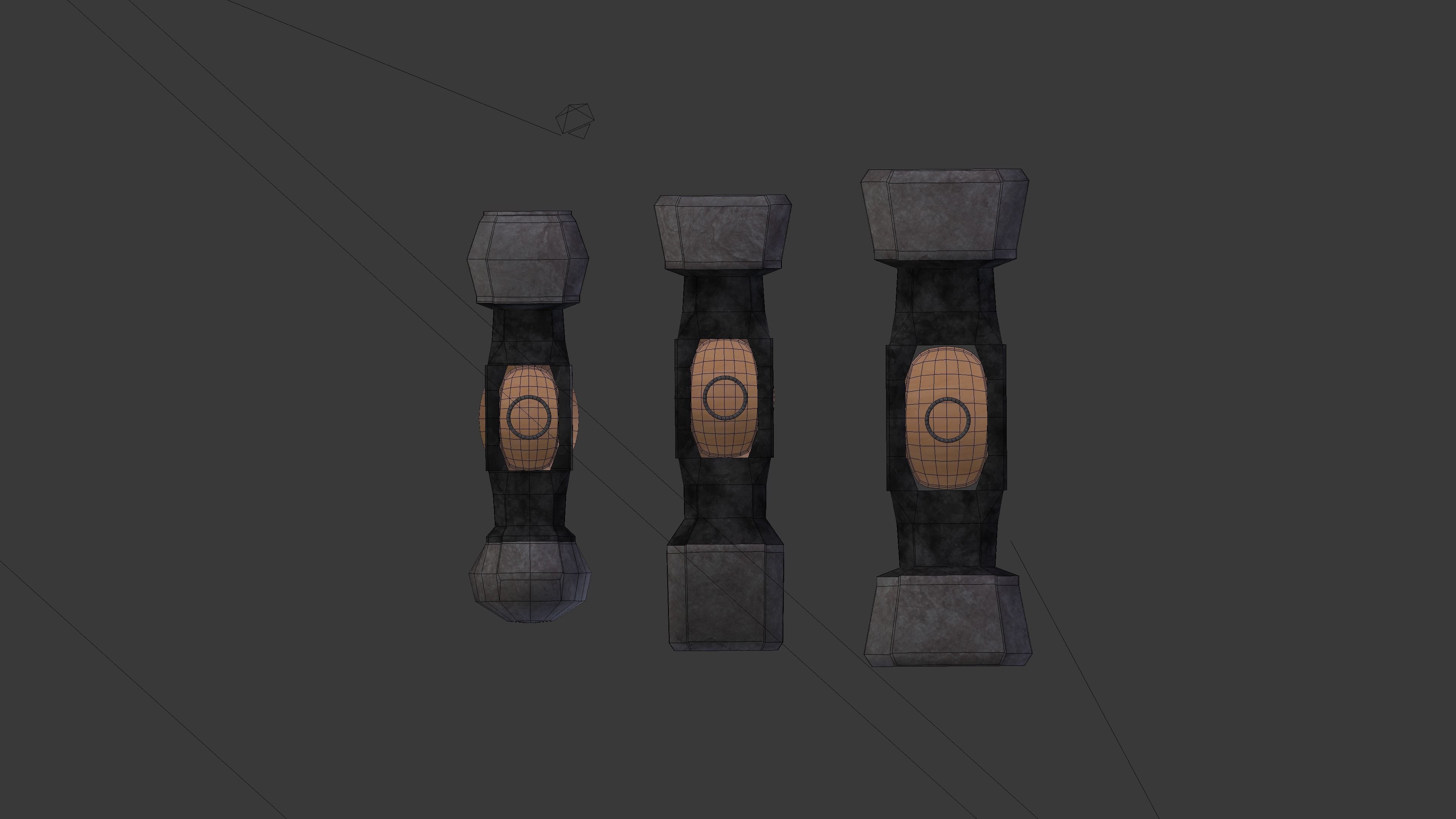 Forging hammer pack Low-poly 3D model_14
