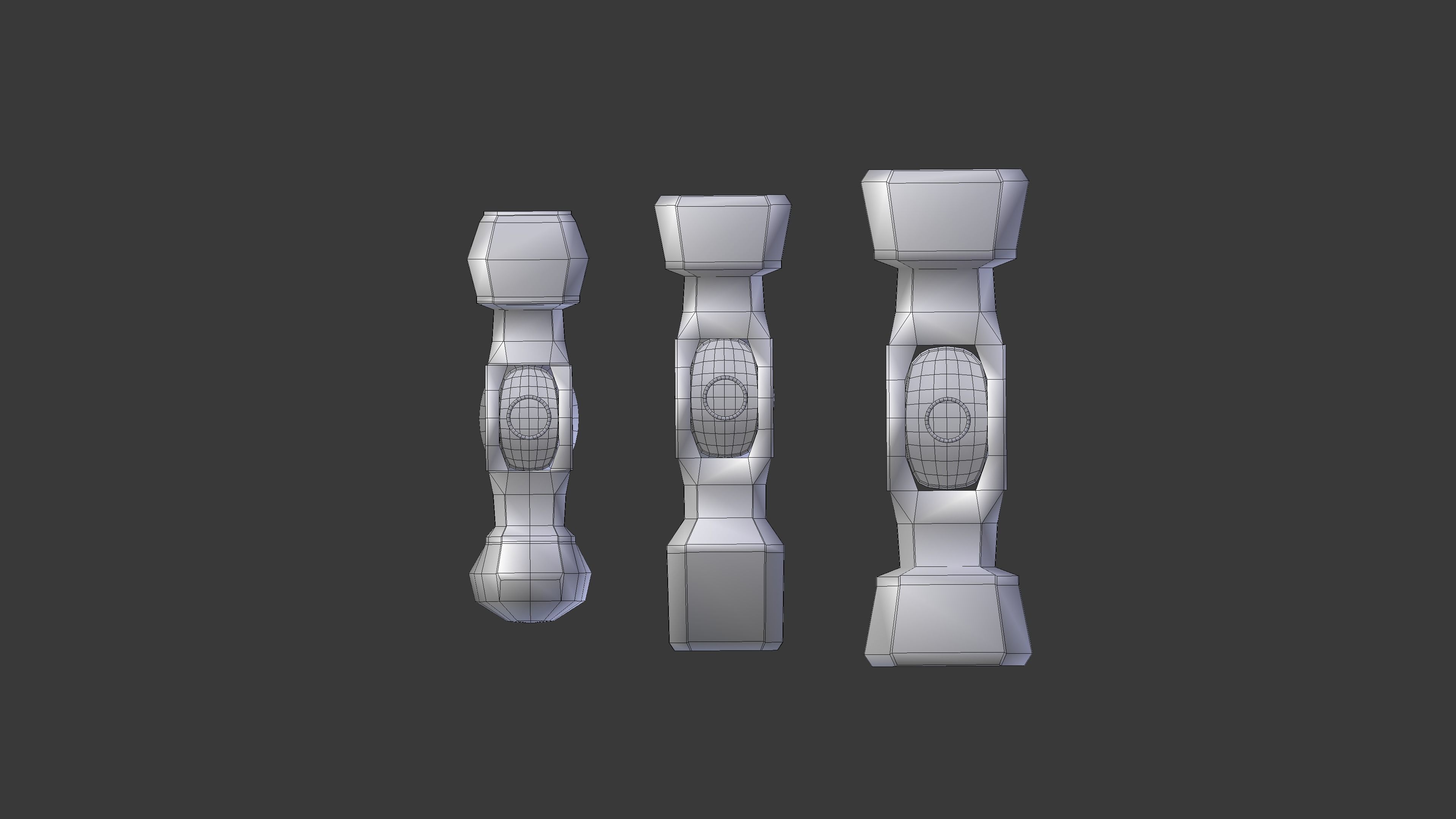Forging hammer pack Low-poly 3D model_15