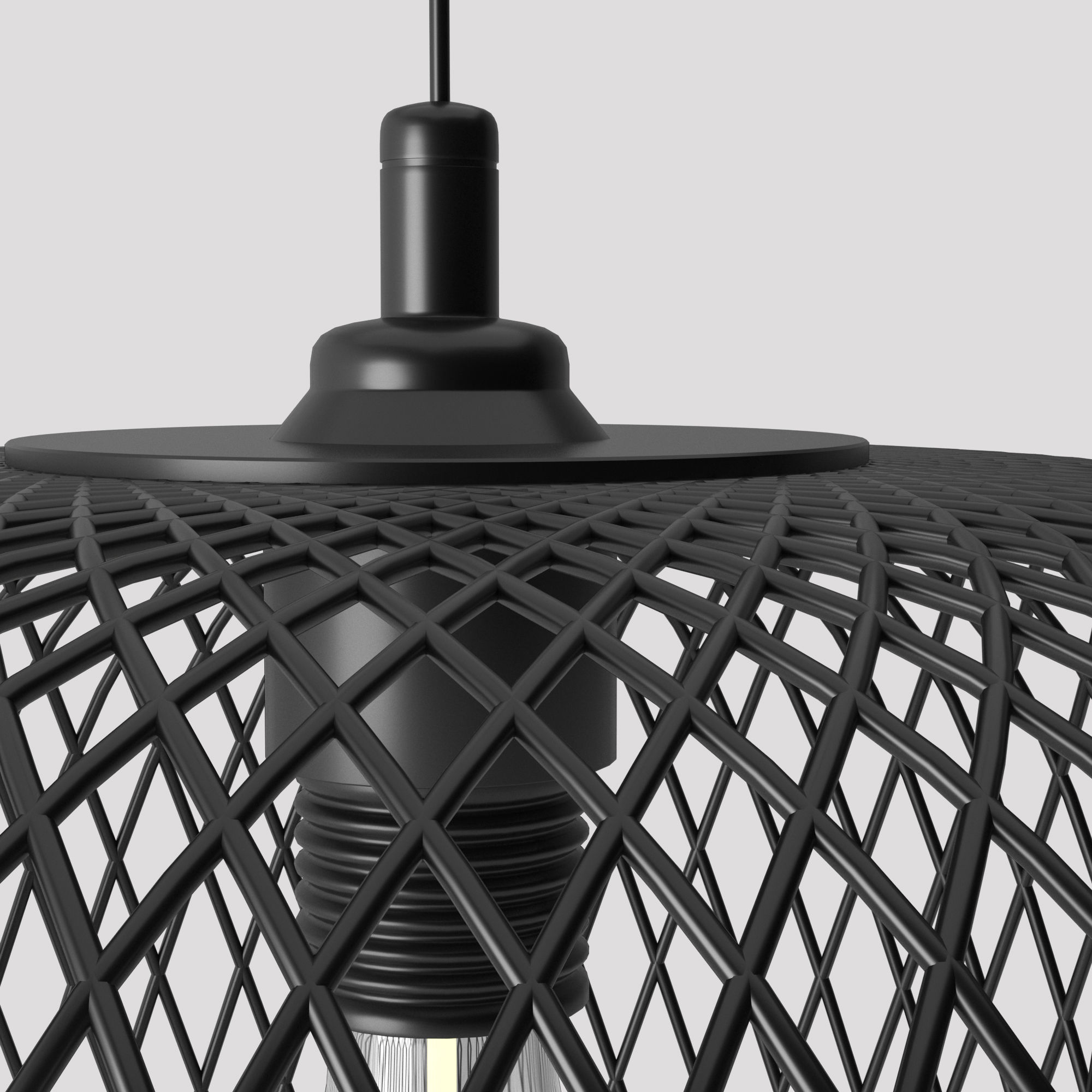 LUFTMASSA pendant light made of wire mesh 3D model_3
