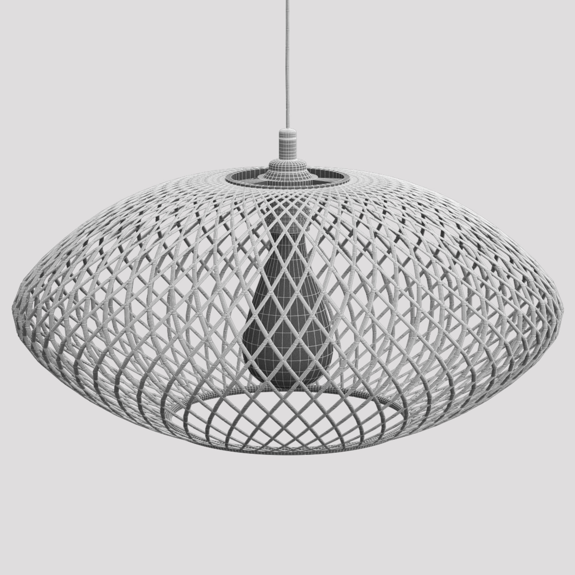 LUFTMASSA pendant light made of wire mesh 3D model_5