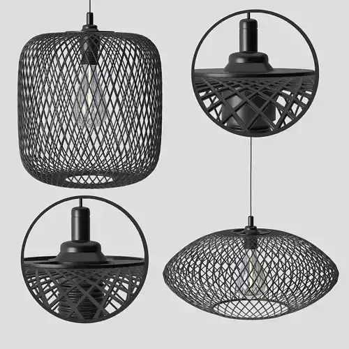 LUFTMASSA pendant light made of wire mesh