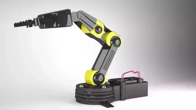 Simple Robot Low Poly Free 3D model