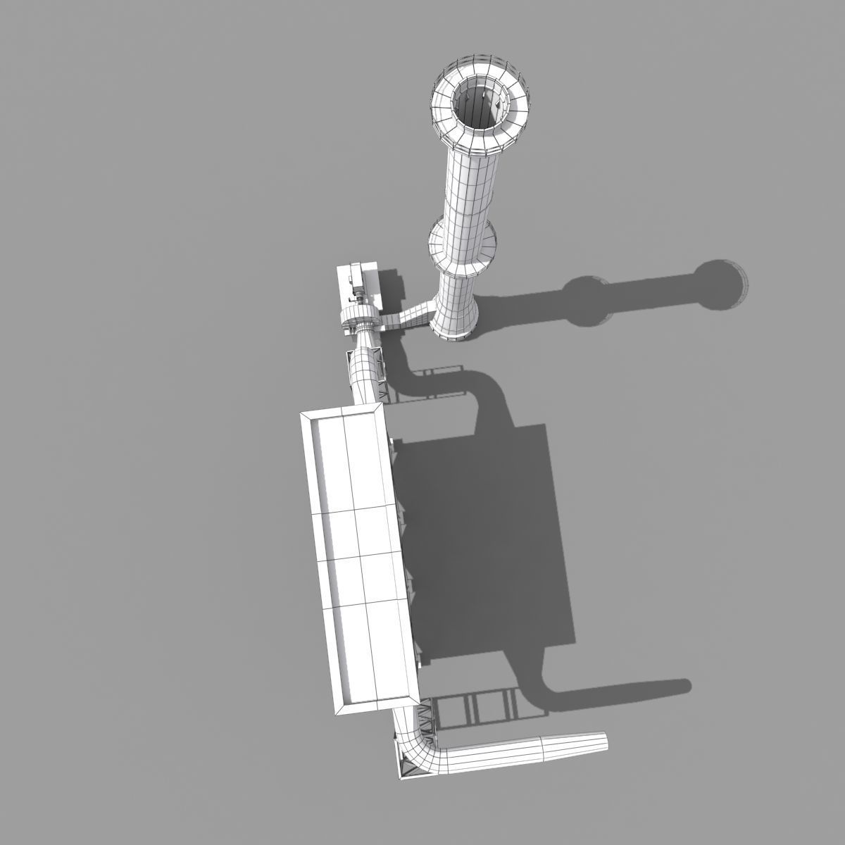 Deduster system 3D model | CGTrader