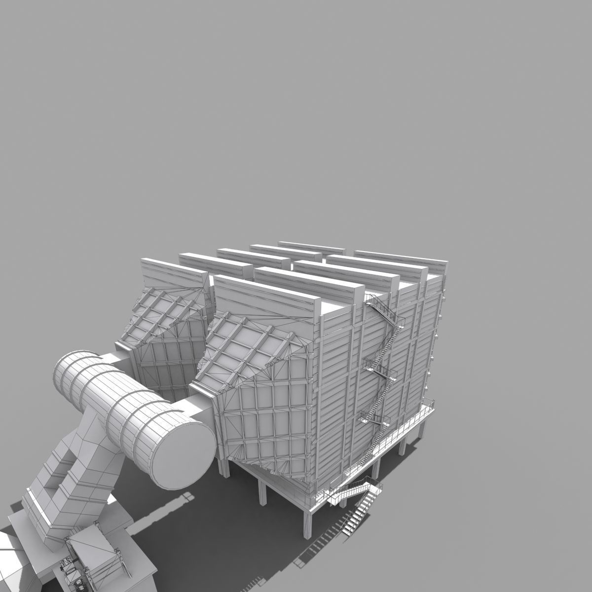 Electrostatic Precipitation ESP 3D model_8