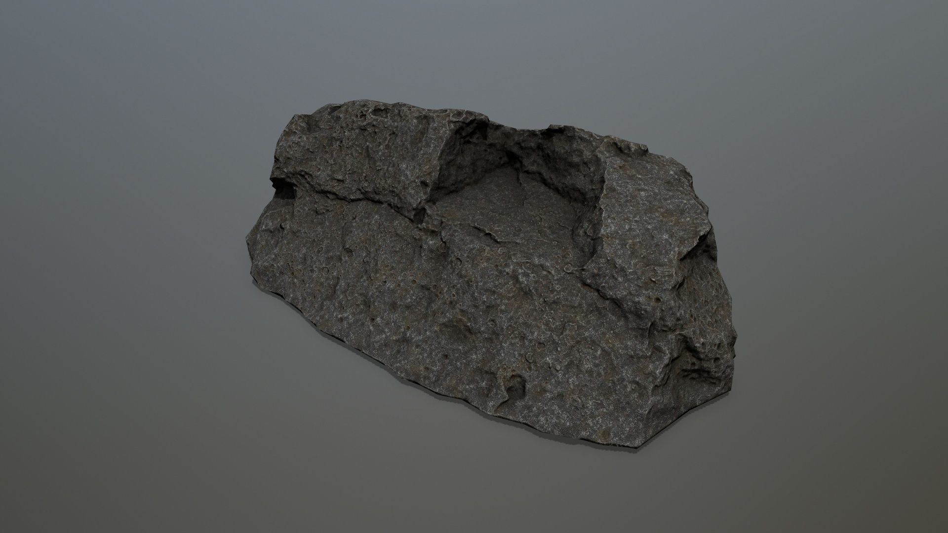 cliff rock set 4 Low-poly 3D model_21