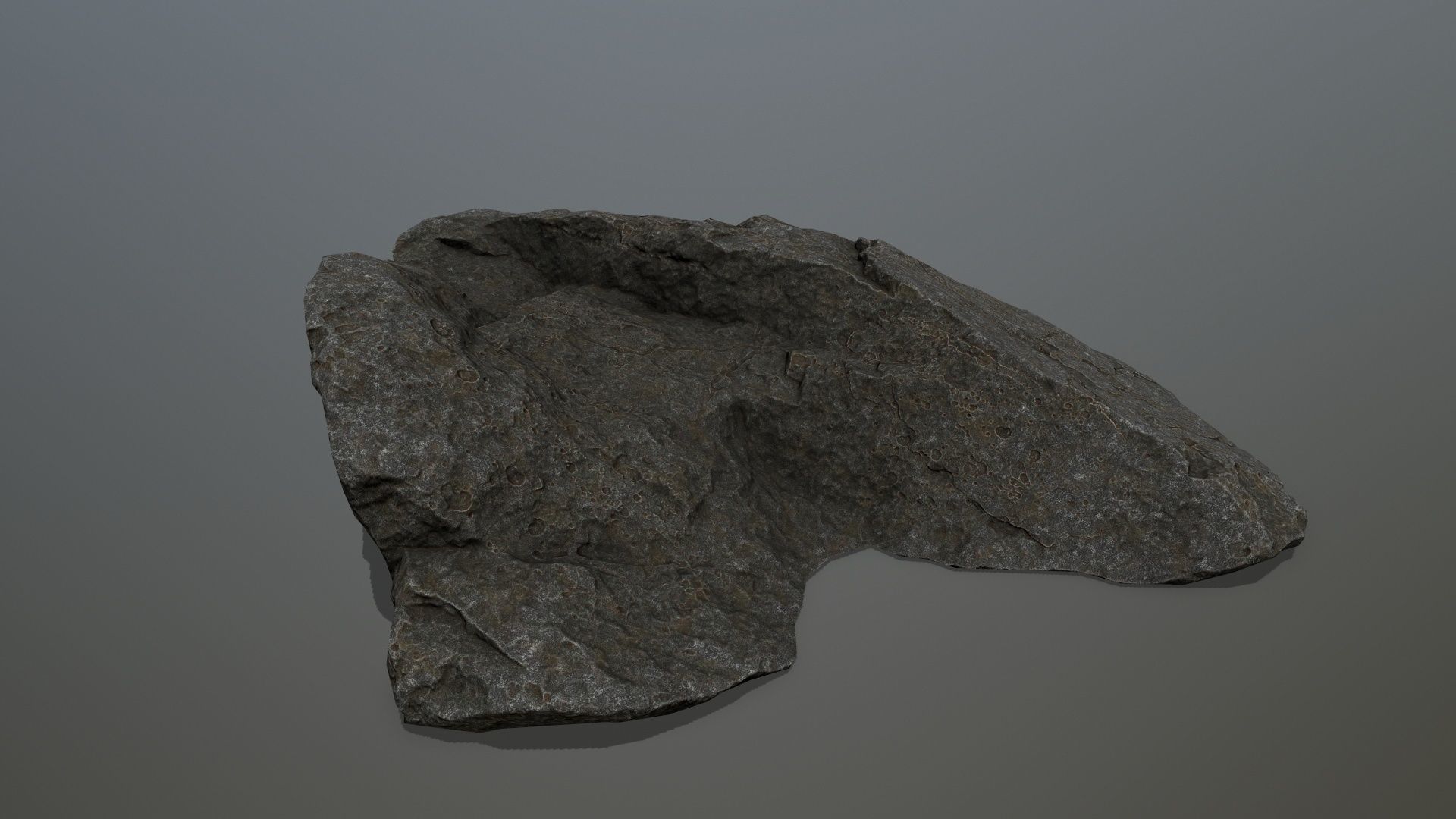 cliff rock set 4 Low-poly 3D model_9