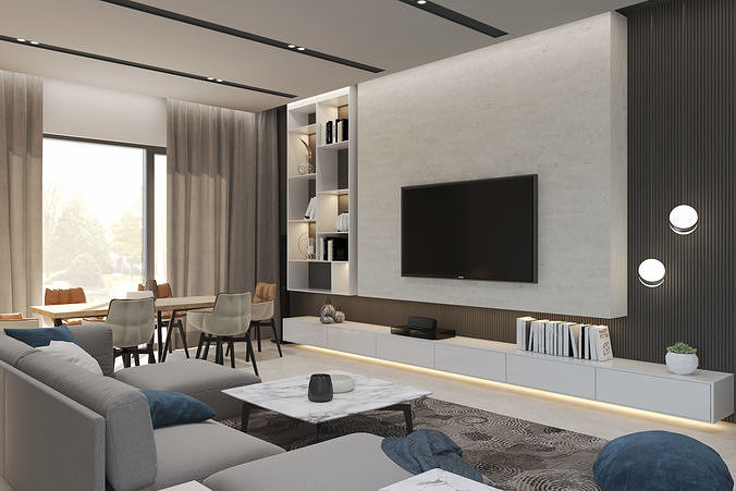 Modern Livingroom 3D model