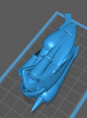 Retro Space Car - 01 3D print model_4
