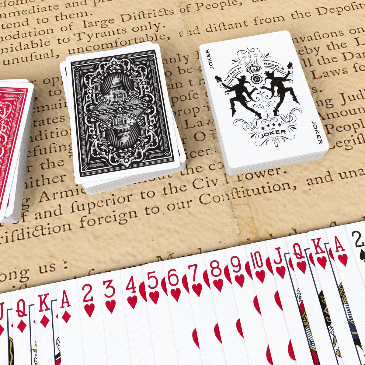 Playing Cards REBELS - Poker Card Set 6 - single textures Low-poly 3D model_4
