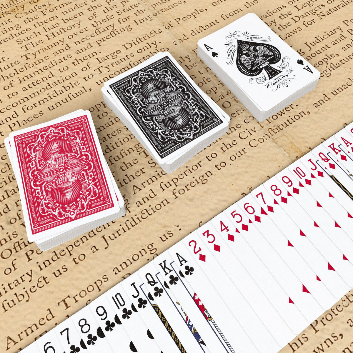 Playing Cards REBELS - Poker Card Set 6 - single textures Low-poly 3D model_1