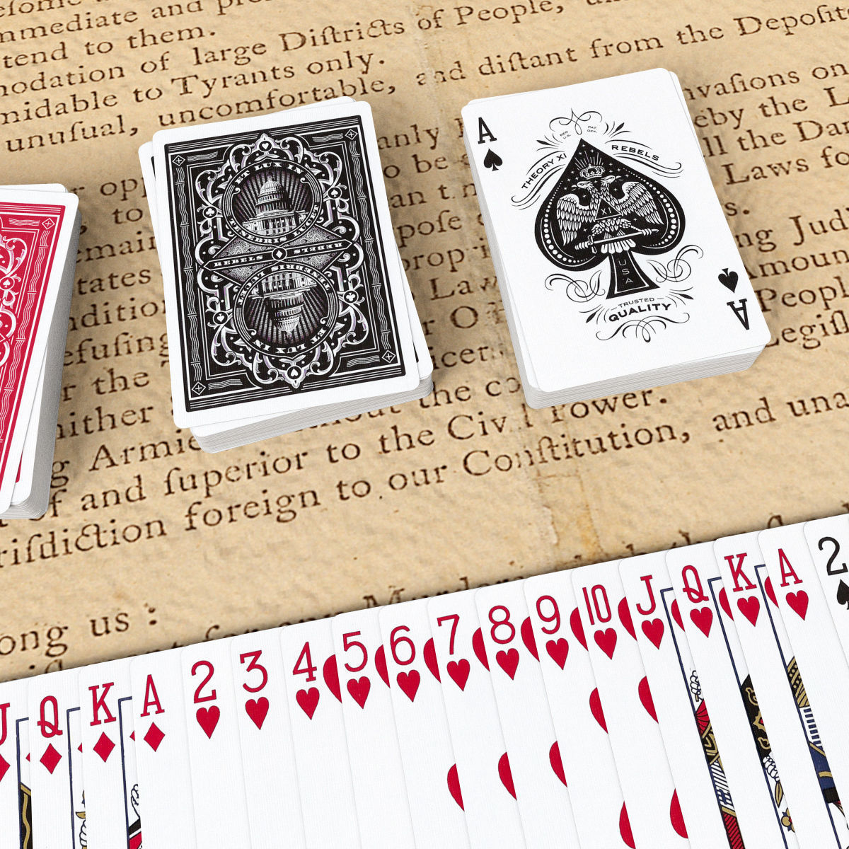 Playing Cards REBELS - Poker Card Set 6 - single textures Low-poly 3D model_2