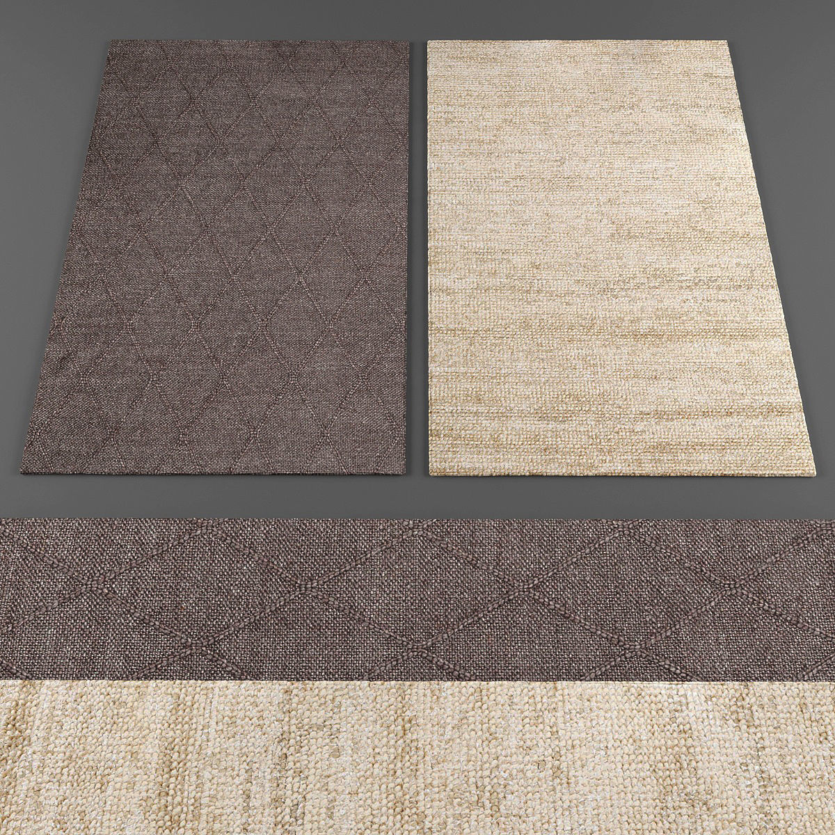 Rugs collection 106 Low-poly 3D model_2