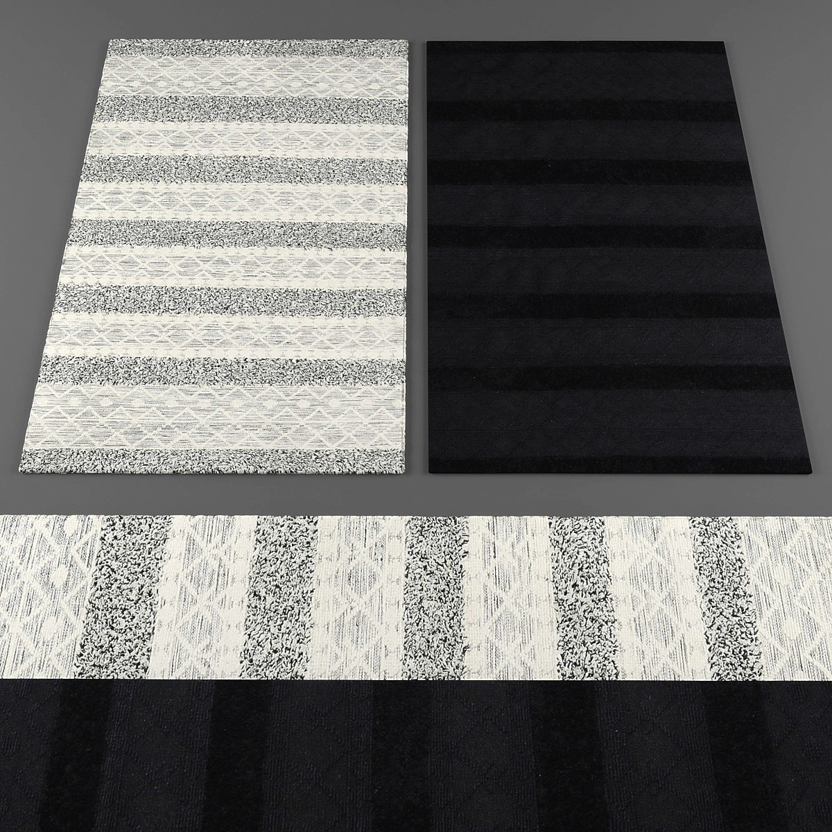 Rugs collection 106 Low-poly 3D model_1