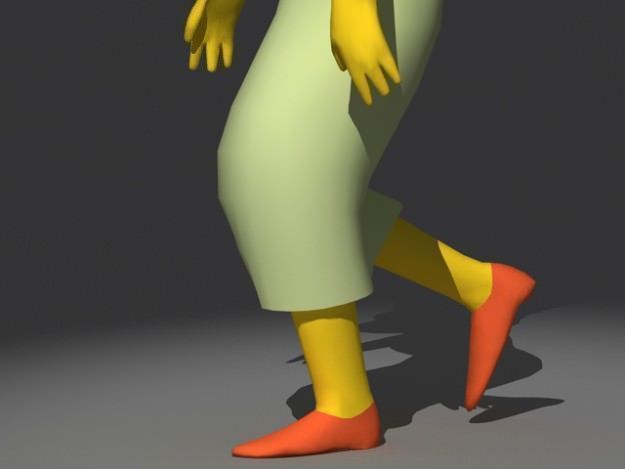 Marge Simpson rigged 3D model_4
