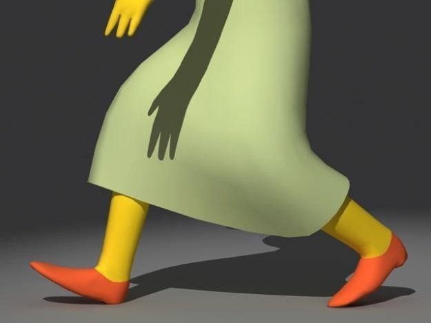 Marge Simpson rigged 3D model_5