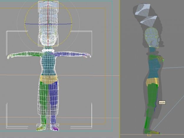 Marge Simpson rigged 3D model_8