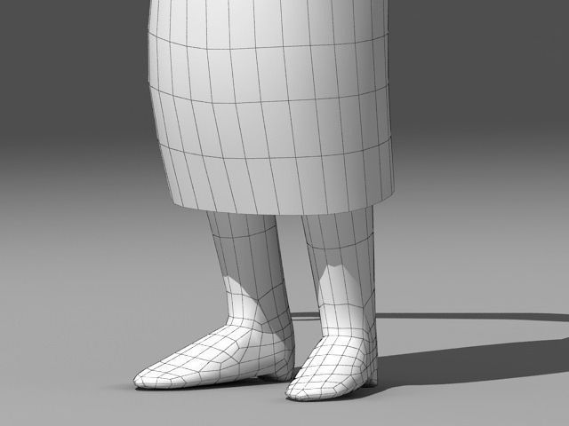 Marge Simpson rigged 3D model_6